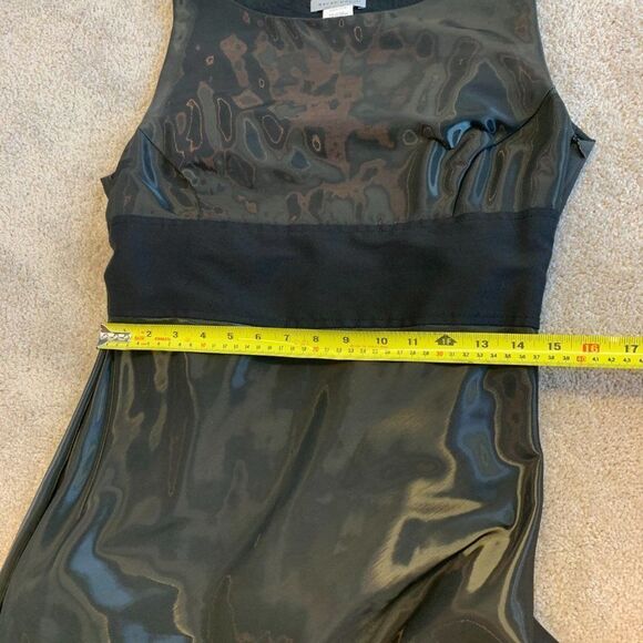 Sarah Pacini black shimmer SL dress Sz 2 - Picture 7 of 8